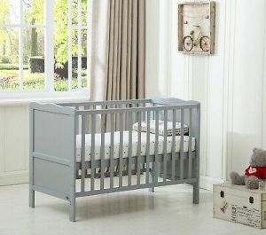 MCC® Wooden Baby Cot Bed "Orlando" & Water repellent Mattress